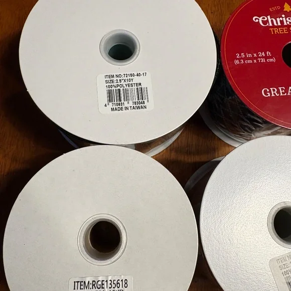 Wired Ribbon, NEW, Pack Of 10 Rolls - Picture 7 of 12